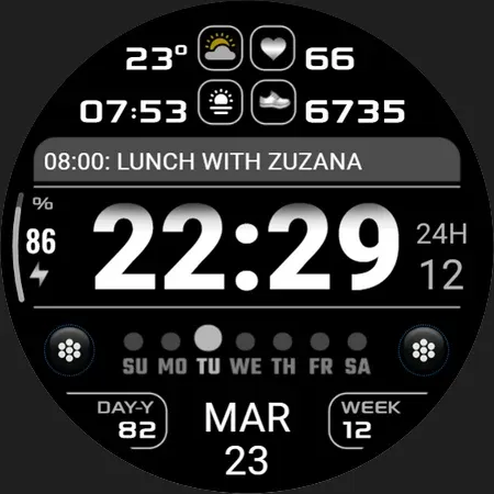 PW72 Sport Digi Watch Face screenshot 28