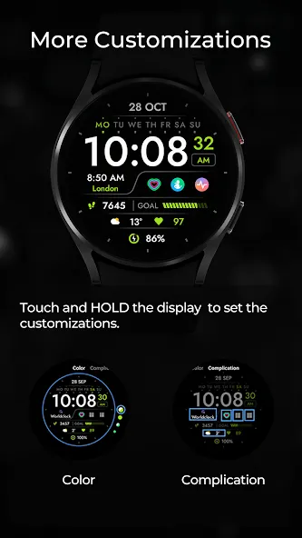 TVV Digital 5 Watch Face screenshot 5