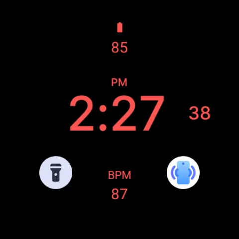 Simple Black Watch Face screenshot 8