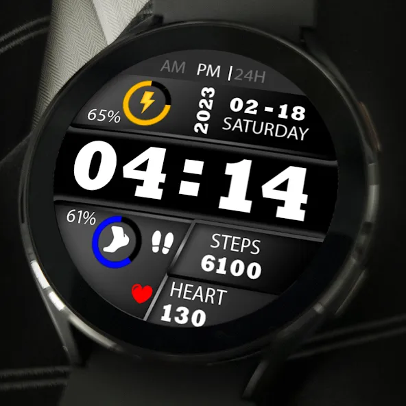 Key023 Digital Watch Face screenshot 5