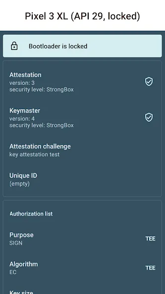 Key Attestation Demo screenshot 1