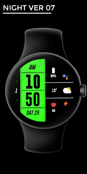 Night ver 07 - watch face screenshot 1