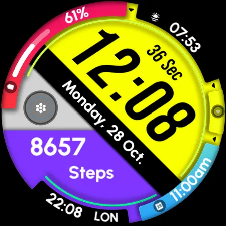 RE61 - Runner Watch Face screenshot 17