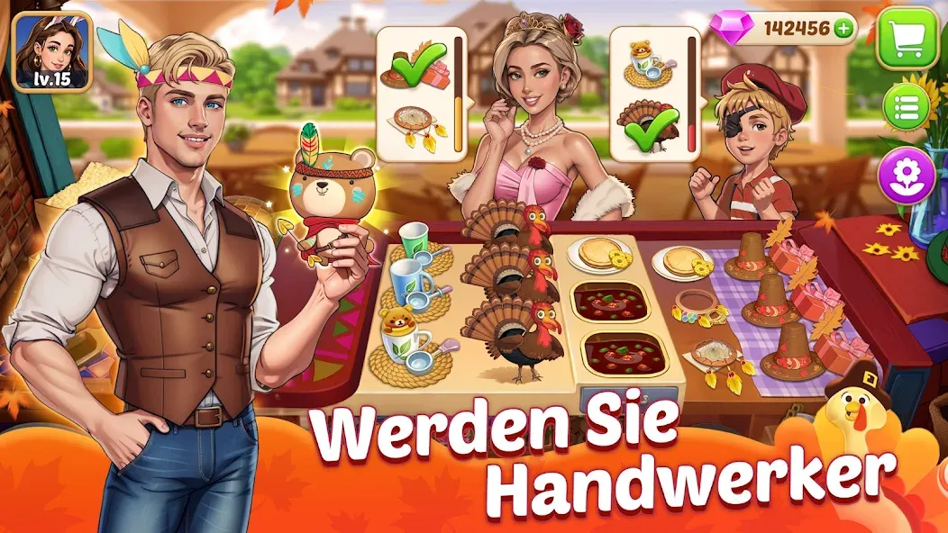Manor Cooking: Chef Build Town screenshot 2