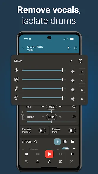Up Tempo: Pitch, Speed Changer screenshot 2