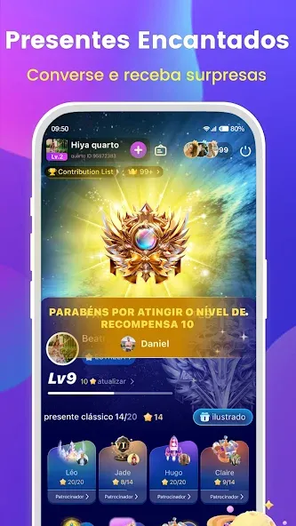 Hiya: Chat Voz, Jogos, Festa screenshot 6