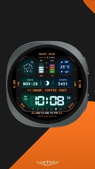 InfoSync Watch Face 134 screenshot 1