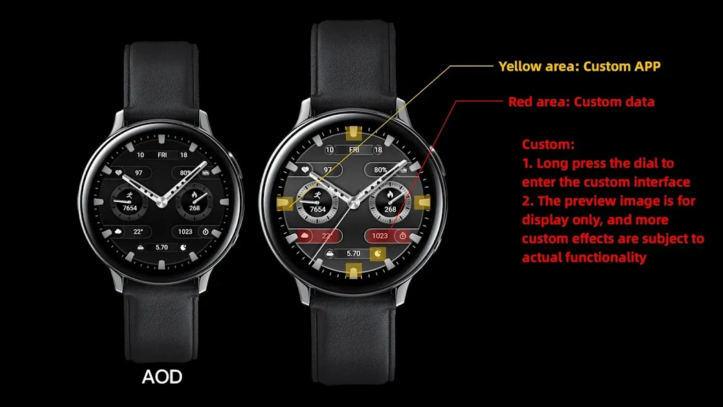ZKin WatchFace Retro Deep Grey screenshot 1
