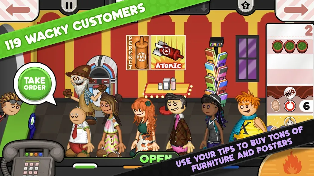 Papa's Wingeria To Go! screenshot 2
