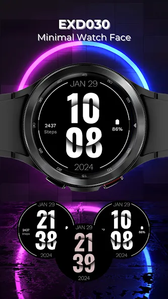 EXD030: Minimal Watch Face screenshot 1