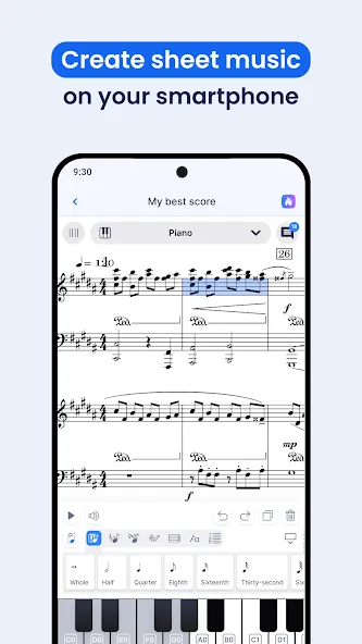 Flat: Music Score & Tab Editor screenshot 1