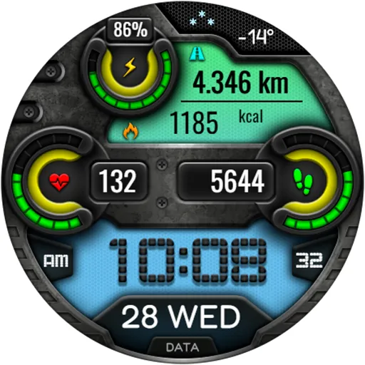 Digital VONTA URX20 Watch face screenshot 19
