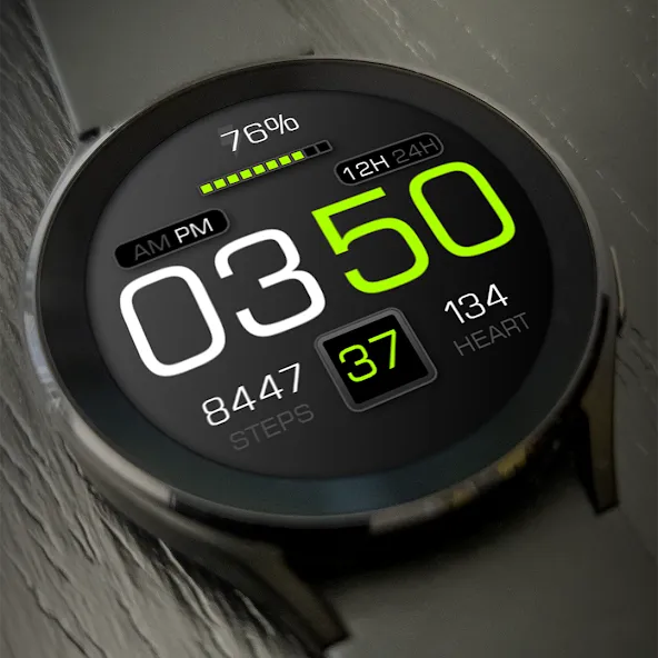 Key079 Digital Watch Face screenshot 2