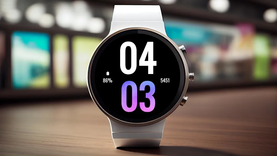 DigitGlow Watch Face screenshot 1