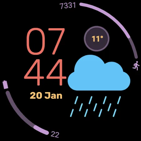 Weather 2 Watch face screenshot 29
