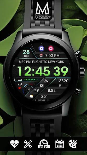 MD337 Digital watch face screenshot 8
