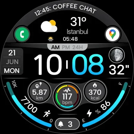 Digi Dash Clock - Watch Face screenshot 25
