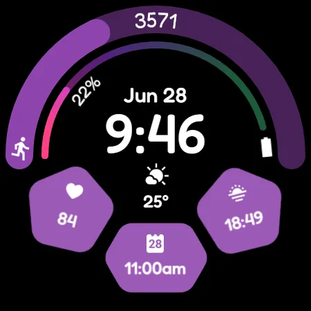 Digital Watchface D8 screenshot 24