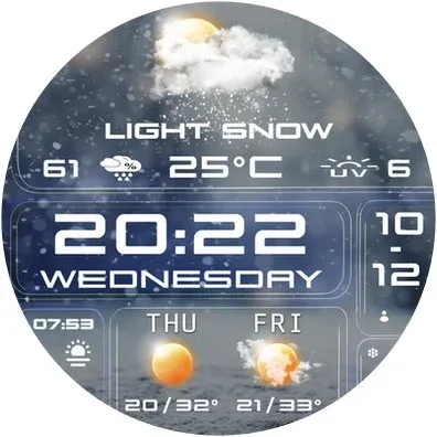 N-SPORT 758 Watch Face Wear OS screenshot 16