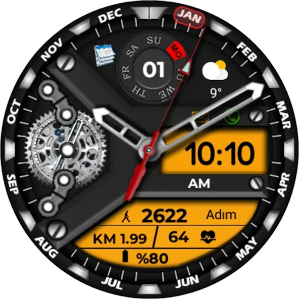 Animated FS W250 Watchface screenshot 6