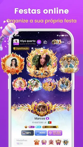 Hiya: Chat Voz, Jogos, Festa screenshot 3