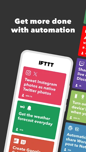 IFTTT - 工作流程和智能家居自动化 screenshot 1