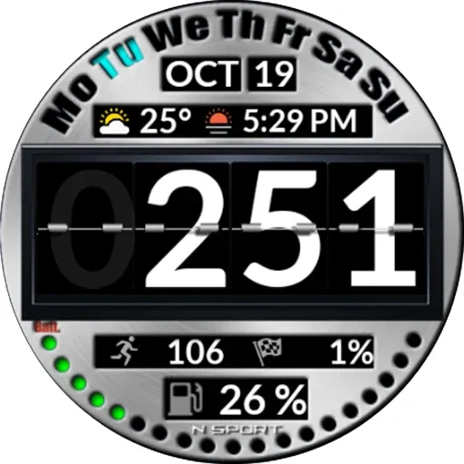 NTV520 - Digital watch face screenshot 30