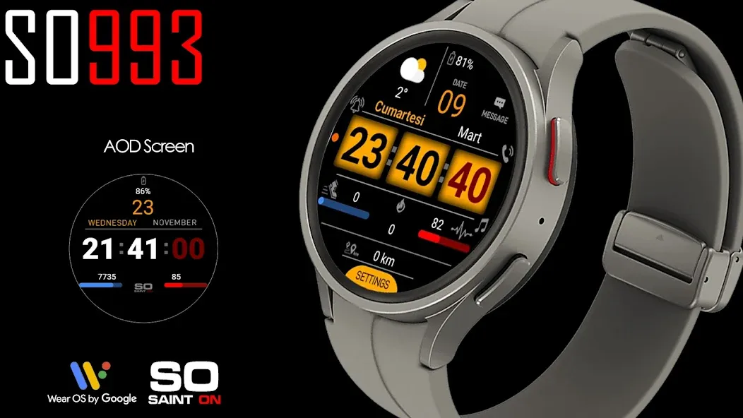 SO993 Watchface screenshot 2