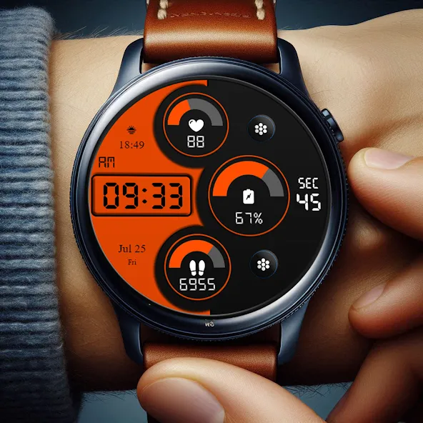 Key WF89 Digital Watch Face screenshot 4