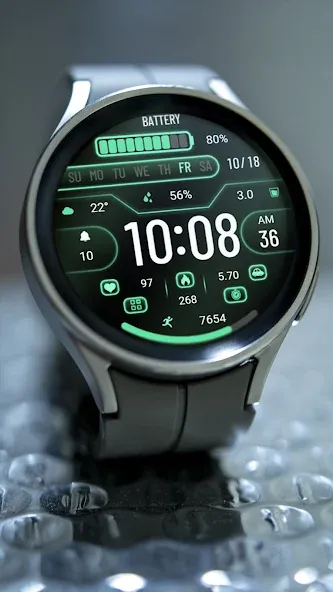 Gradient Green Light ZKinWatch screenshot 4