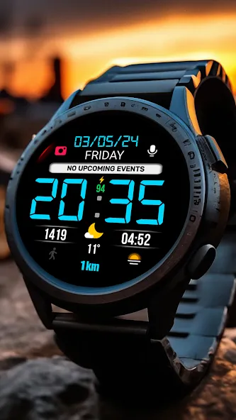WIN BIG LCD Digital Watch Face screenshot 1
