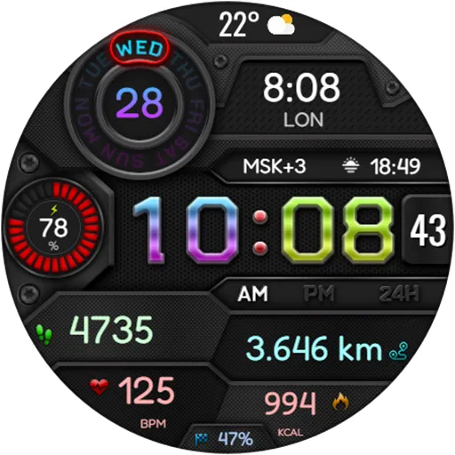 DIGI VIDAMOL WS25 Watch face screenshot 22