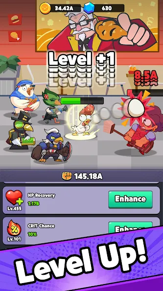 Cluck Avengers - Idle RPG screenshot 5