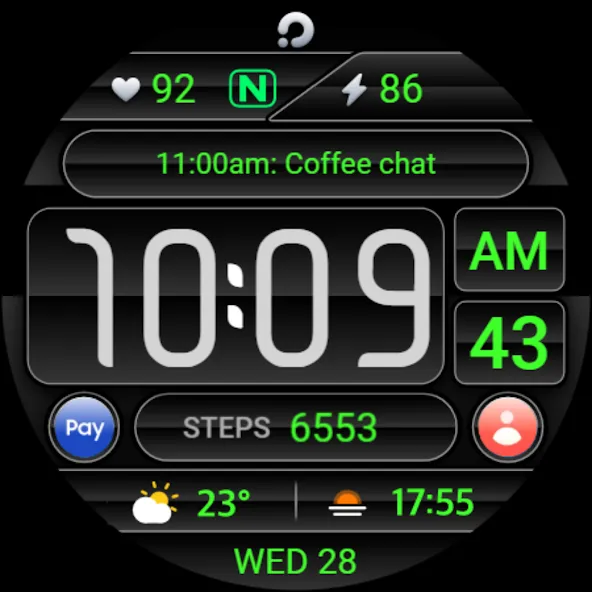 PRADO 61 Digital Watch Face screenshot 12