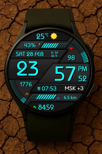 Digital Minimal Watch Face screenshot 6