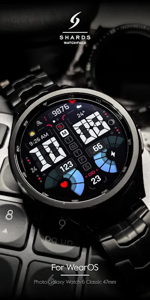 SH062 Watch Face, WearOS watch screenshot 2
