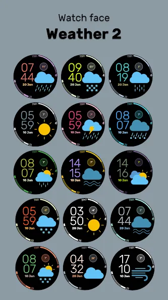 Weather 2 Watch face screenshot 3