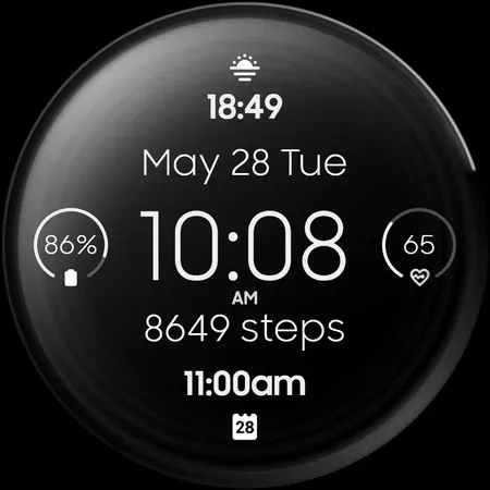 Shine 360 - digital watch face screenshot 16