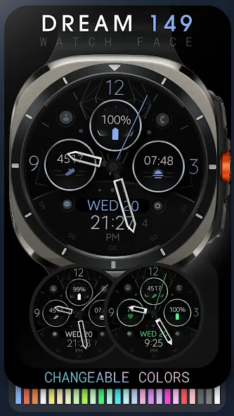 Dream 149 hybrid watch face screenshot 5