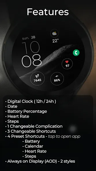 TVV Minimal 3 Watch Face screenshot 3