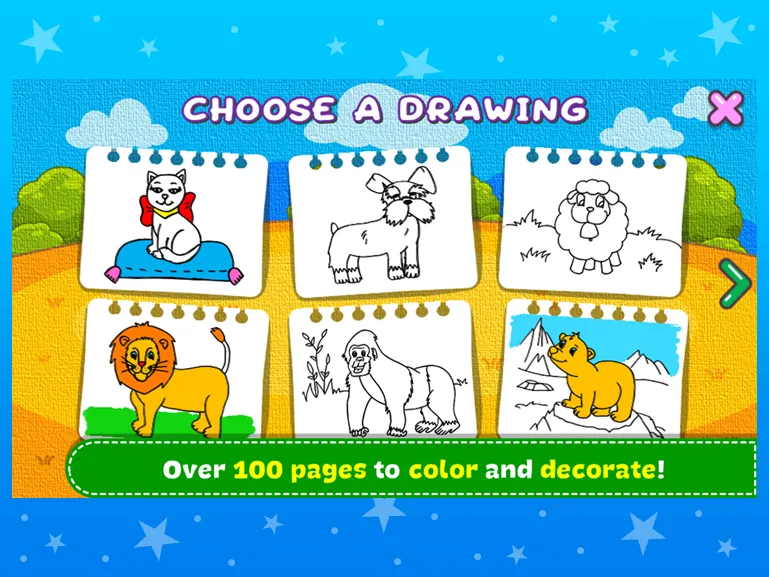 ぬりえと学習 - 動物 - 子供向けのゲーム screenshot 18