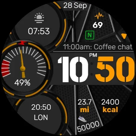 Info Watch Face crc035 screenshot 12