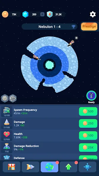 Planet Miner: Idle Action Game screenshot 1