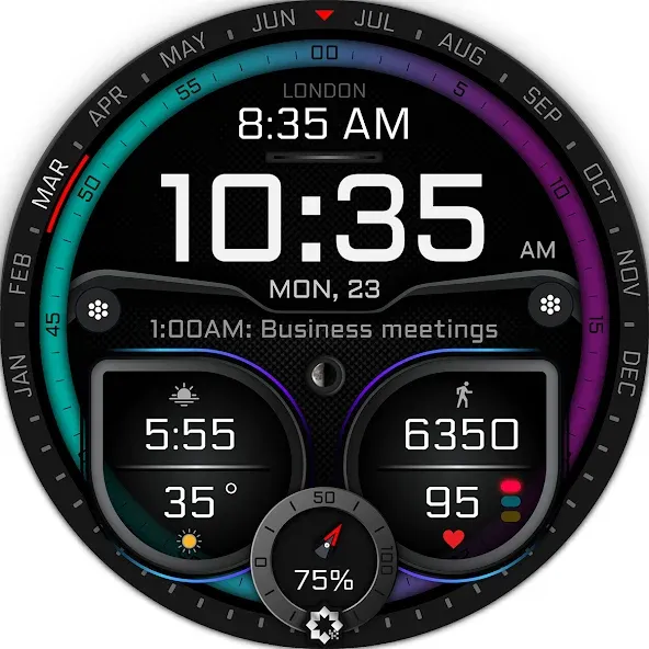 H380 Hybrid Watch Face screenshot 32