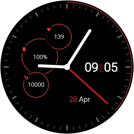 DS H001 - Hybrid watch face screenshot 7
