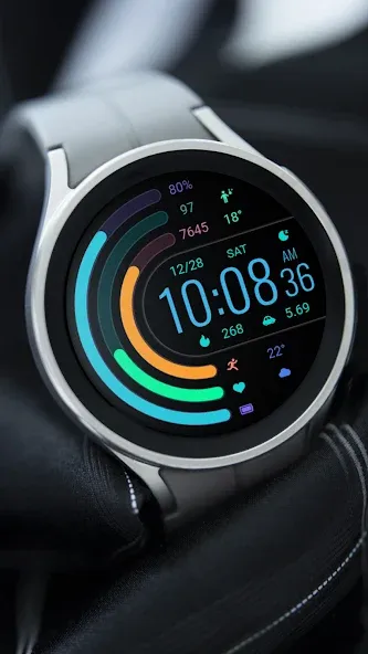 ZKin WatchFace Half Wheel Ring screenshot 2