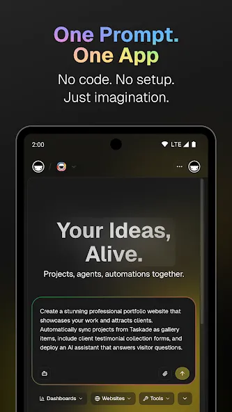 Taskade - AI Agents, Chat Bots screenshot 1