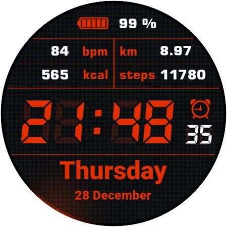 Simple Watchface AKM Wear OS screenshot 12