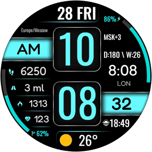 DIGI STRUMAN URX134 Watch face screenshot 20
