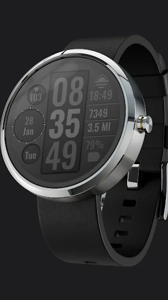 Column Watch Face screenshot 2